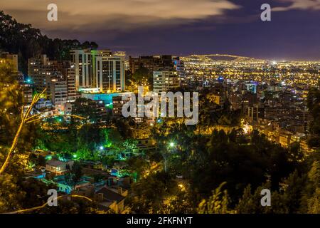 Landschaft von Bogota, Kolumbien Stockfoto