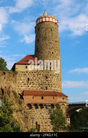 Bautzen, Budysin, eine sorbische Stadt in der Oberlausitz, Sachsen Stockfoto