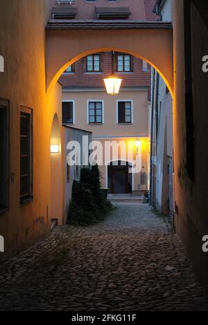 Bautzen, Budysin, eine sorbische Stadt in der Oberlausitz, Sachsen Stockfoto