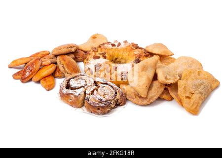 Mischung aus typischem und traditionellem weihnachtsgebäck und Kuchen der portugiesischen Küche und Gastronomie. Stockfoto