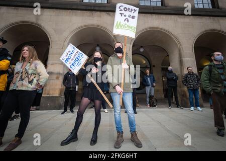Manchester, Großbritannien. Mai 2021. Tötet den Bill-Protest im Stadtzentrum. Kredit: Kenny Brown/Alamy Live Nachrichten Stockfoto