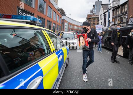 Manchester, Großbritannien. Mai 2021. Tötet den Bill-Protest im Stadtzentrum. Kredit: Kenny Brown/Alamy Live Nachrichten Stockfoto