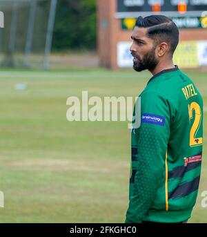 Birmingham, Großbritannien. April 2021. Moseley Cricket Club / Leamington Spa Cricket Club im Mosley CC Birmingham - Samstag, 1. Mai 2021 Credit: SPP Sport Press Foto. /Alamy Live News Stockfoto