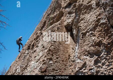 Der Clark Canyon ist ein beliebter Ort zum Klettern in Mono County, CA, USA. Stockfoto