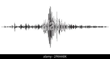 Erdbeben-seismische Aktivität Stock Vektor