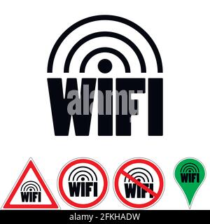 Wi-Fi-Zeiger Stock Vektor