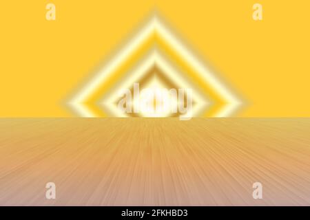 Ein abstraktes 3d-Hintergrundbild mit Perspektive. Stockfoto