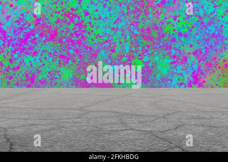 Ein abstraktes 3d-Hintergrundbild mit Perspektive. Stockfoto