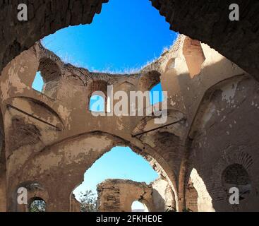 Die alte albanische Kirche von Kilvar. Shabran. Kilavar Village. Aserbaidschan. Stockfoto