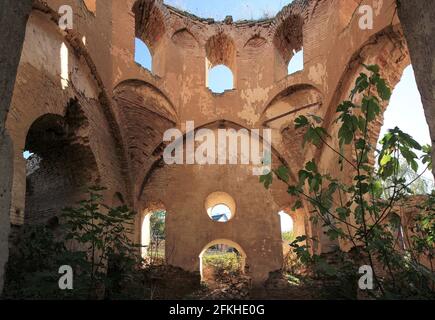 Die alte albanische Kirche von Kilvar. Shabran. Kilavar Village. Aserbaidschan. Stockfoto