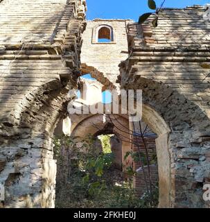 Die alte albanische Kirche von Kilvar. Shabran. Kilavar Village. Aserbaidschan. Stockfoto