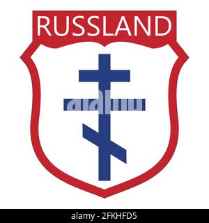 Chevron Vlasov Armee Russland Stock Vektor