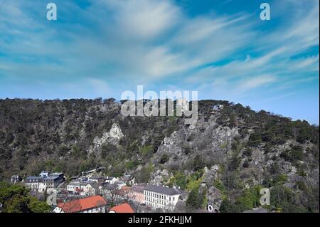 Schwarzer Turm in Mödling Niederösterreich Wahrzeichen Stockfoto