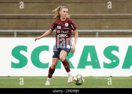 Carouge, Schweiz. Mai 2021. 1. Mai 2021, Carouge, Stade de la Fontenette, AXA Women's Super League: Servette FC Chenois Feminin - FC St.Gallen-Staad, # 23 Leonie Fleury (Servette) (Schweiz/Kroatien OUT) Quelle: SPP Sport Pressefoto. /Alamy Live News Stockfoto