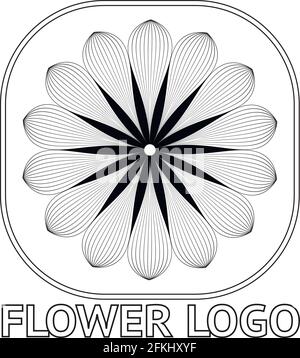 BLUMENLOGO Stock Vektor