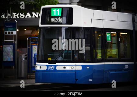 Flexity Tram Zürich VBZ ZVV Stockfoto