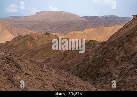 Mars like Landscape, Shlomo Mountain, Eilat Israel. Südlicher Bezirk. Hochwertige Fotos Stockfoto
