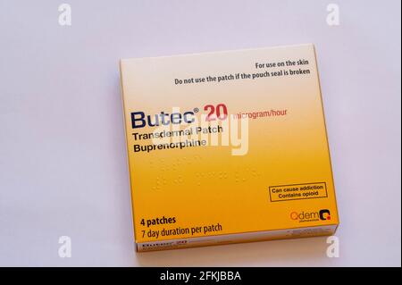 Buprenorphin transdermales Pflaster Stockfotografie - Alamy