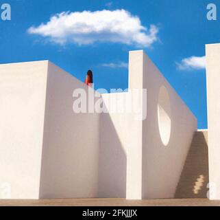 Simplistic Architecture - Digitale Malerei Stockfoto