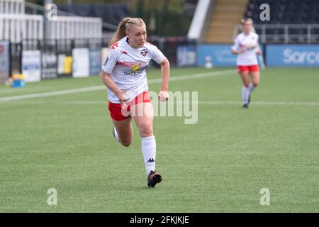 Bromley, Großbritannien. Mai 2021. Georgia Timms (9 Lewes) während des FA Womens Championship-Spiels zwischen Crystal Palace und Lewes in der Hayes Lane in Bromley, England. Kredit: SPP Sport Pressefoto. /Alamy Live News Stockfoto