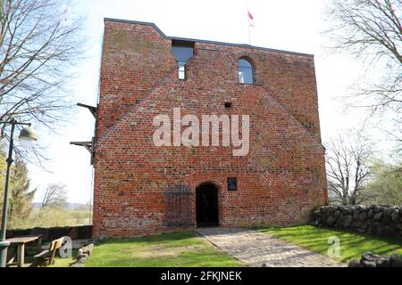 Burgturm von Burg Bodenteich, Bad Bodenteich, Niedersachsen, Deutschland Stockfoto