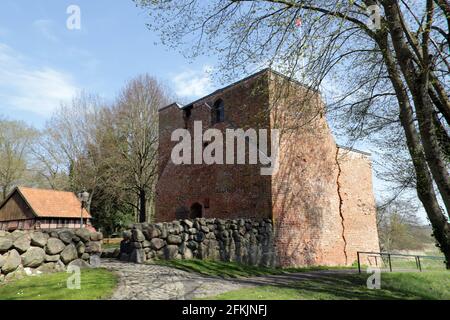 Burgturm von Burg Bodenteich, Bad Bodenteich, Niedersachsen, Deutschland Stockfoto