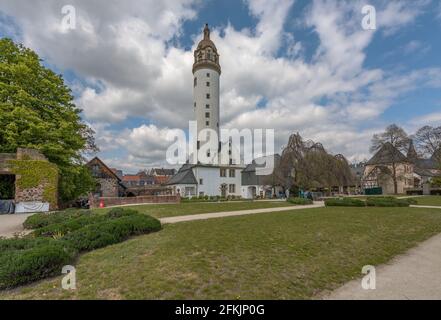 Mittelalterliche Burg Hoechster in Frankfurt Hoechst, Deutschland Stockfoto