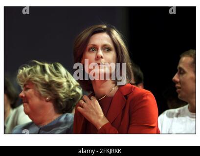 Sarah Macauley Ehefrau auf der Labour Party Konferenz Oktober 2000 Stockfoto