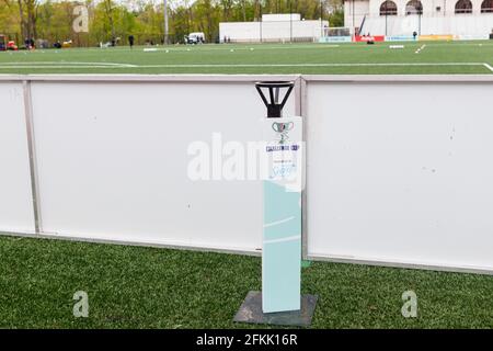 Montclair, Vereinigte Staaten Von Amerika. Mai 2021. Der allgemeine Blick in das Stadion während des Spiels der National Womens Soccer League zwischen Gotham FC und Racing Louisville FC im Pittser Field in Montclair, New Jersey, USA. Kredit: SPP Sport Pressefoto. /Alamy Live News Stockfoto