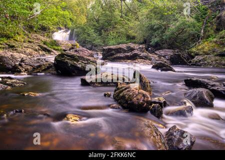 Spritzer! Falloch, Schottland Stockfoto