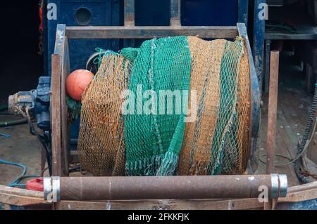 Troon, Schottland, Großbritannien. Mai 2021. UK Wetter: Fischerboote in Troon Harbour. Kredit: Skully/Alamy Live Nachrichten Stockfoto