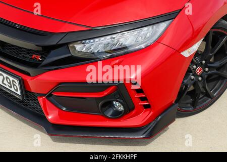 Der Honda Civic ist eine von Honda hergestellte Modellreihe. Das Design der Type R Modelle war ursprünglich auf die Rennbedingungen ausgerichtet. Stockfoto