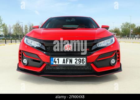 Der Honda Civic ist eine von Honda hergestellte Modellreihe. Das Design der Type R Modelle war ursprünglich auf die Rennbedingungen ausgerichtet. Stockfoto