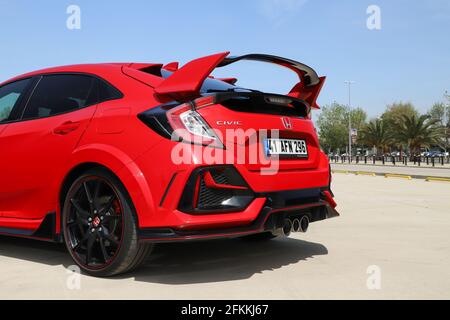 Der Honda Civic ist eine von Honda hergestellte Modellreihe. Das Design der Type R Modelle war ursprünglich auf die Rennbedingungen ausgerichtet. Stockfoto