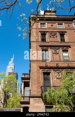 Das historische Robb-Haus am Park Avenue, New York, USA Stockfoto