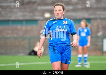 Ystrad Mynach, Wales. 2. Mai 2021. Libby Piggott von Cardiff City Ladies während des frauenfreundlichen Fußballspiels zwischen FA Women's National League Southern Premier Division Cardiff City Ladies und FA Women's National League Division One Midlands Boldmere St Michaels Women im CCB Center for Sporting Excellence in Ystrad Mynach, Wales, Großbritannien am 2, Mai 2021. Quelle: Duncan Thomas/Majestic Media/Alamy Live News. Stockfoto