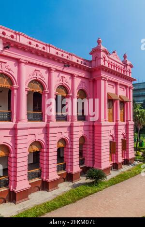 Ahsan Manzil, ehemaliger Wohnpalast des Nawab von Dhaka, Bangladesch Stockfoto