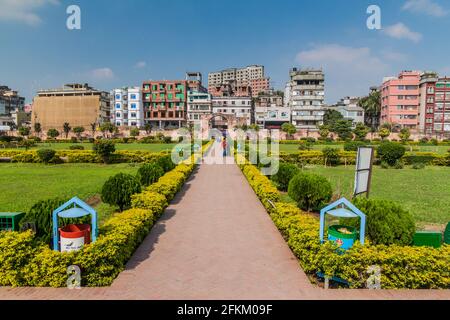 DHAKA, BANGLADESCH - 22. NOVEMBER 2016: Garten von Lalbagh Fort Old Dhaka, Bangladesch Stockfoto