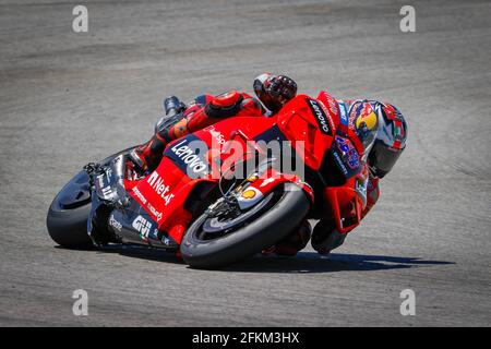 Jerez, Spanien. Mai 2021. Rennen für den MotoGP Grand Prix Red Bull of Spain auf der Rennstrecke in Jerez, Spanien 1. Mai 2021 in Bild: Miller Carreras del Gran Premio Red Bull de España de MotoGP en el Circuito de Jerez, España, 1 de Mayo de 2021 POOL/ Circuito de Jerez/Cordon die Pressebilder sind nur für redaktionelle Verwendung bestimmt. Obligatorische Gutschrift: © Circuito de Jerez Gutschrift: CORDON PRESS/Alamy Live News Stockfoto