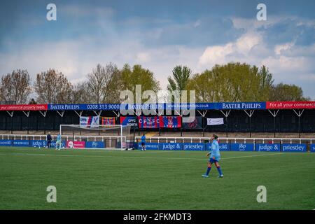 Bromley, Großbritannien. Mai 2021. Ein allgemeiner Blick vor dem Spiel der FA Womens Championship zwischen Crystal Palace und Lewes in der Hayes Lane in Bromley, England. Kredit: SPP Sport Pressefoto. /Alamy Live News Stockfoto