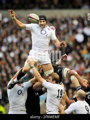 ENGLAND V NEUSEELAND IN TWICKENHAM 21/11/09. STEVE BOTHWICK BILD DAVID ASHDOWN Stockfoto