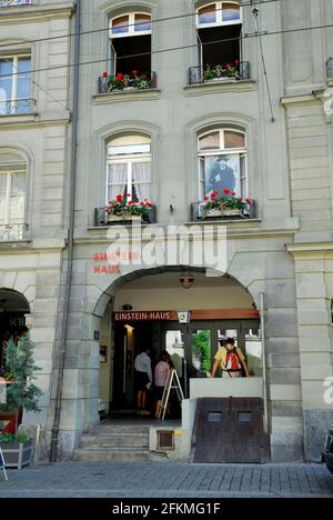 Einsteinhaus, Einsteins Residenz, Kramgasse 49, Bern, Kanton Bern, Schweiz Stockfoto