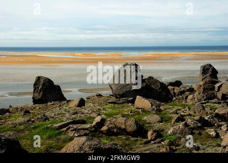 Küste in der Nähe von Breidavik, Latrabjarg, Westfjord's, Island Stockfoto