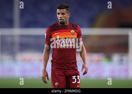 Genua, Italien, 2. Mai 2021. Bruno Peres von AS Roma während der Serie A Spiel in Luigi Ferraris, Genua. Bildnachweis sollte lauten: Jonathan Moscrop / Sportimage Stockfoto