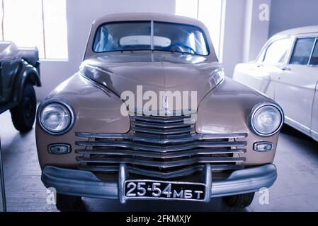 Auto World Oldtimer Museum zeigt Automobilgeschichte, Retro Stockfoto