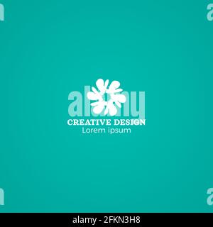 Abstract Cool Hand Drawn Creative Logo Vektor Design EPS10 Stock Vektor