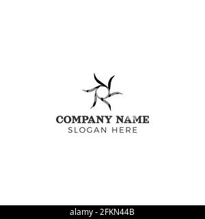 Cool Abstract Spiral Company Vektor Logo Design Stock Vektor