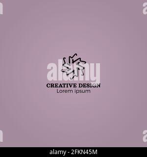 Gradient Abstract Creative Logo Design Vektor Stock Vektor