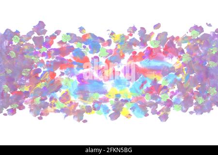 Bunte Aquarell Welle, Hand malen natürlichen Regenbogen Hintergrund, Illustration, abstrakte Kunst Stockfoto