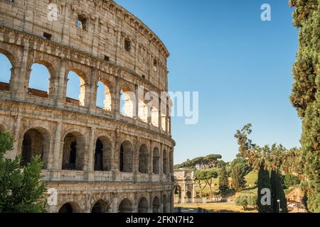 Das Kolosseum in Rom, Italien Stockfoto